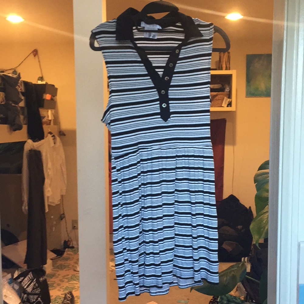 Urban Outfitters large striped black & white dress